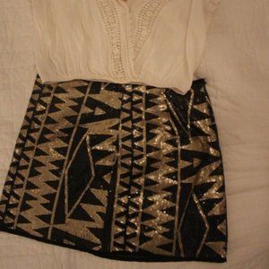 Tyche Sequin Fun Party Skirt